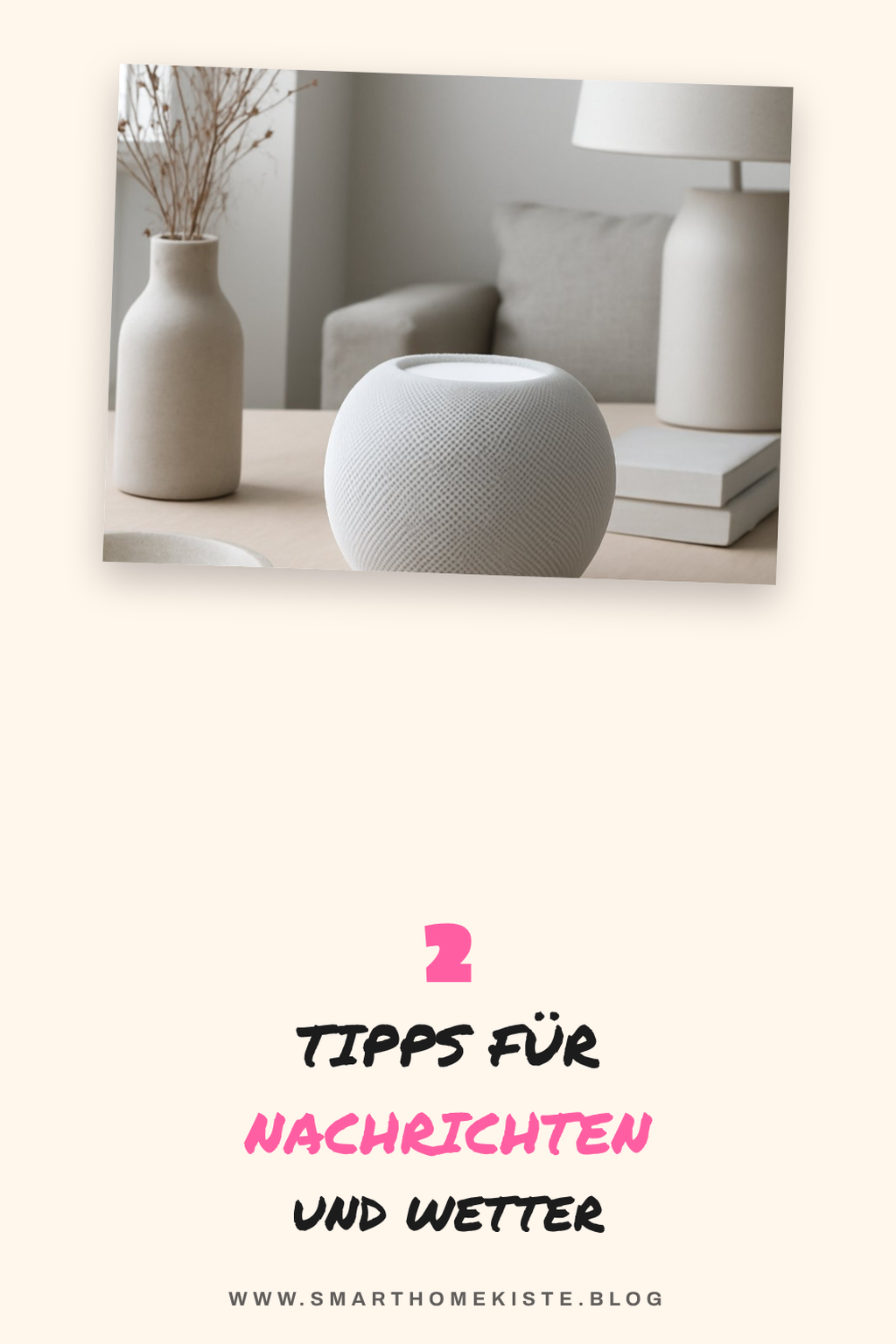 Homepod Mini für Nachrichten und Wetter nutzen