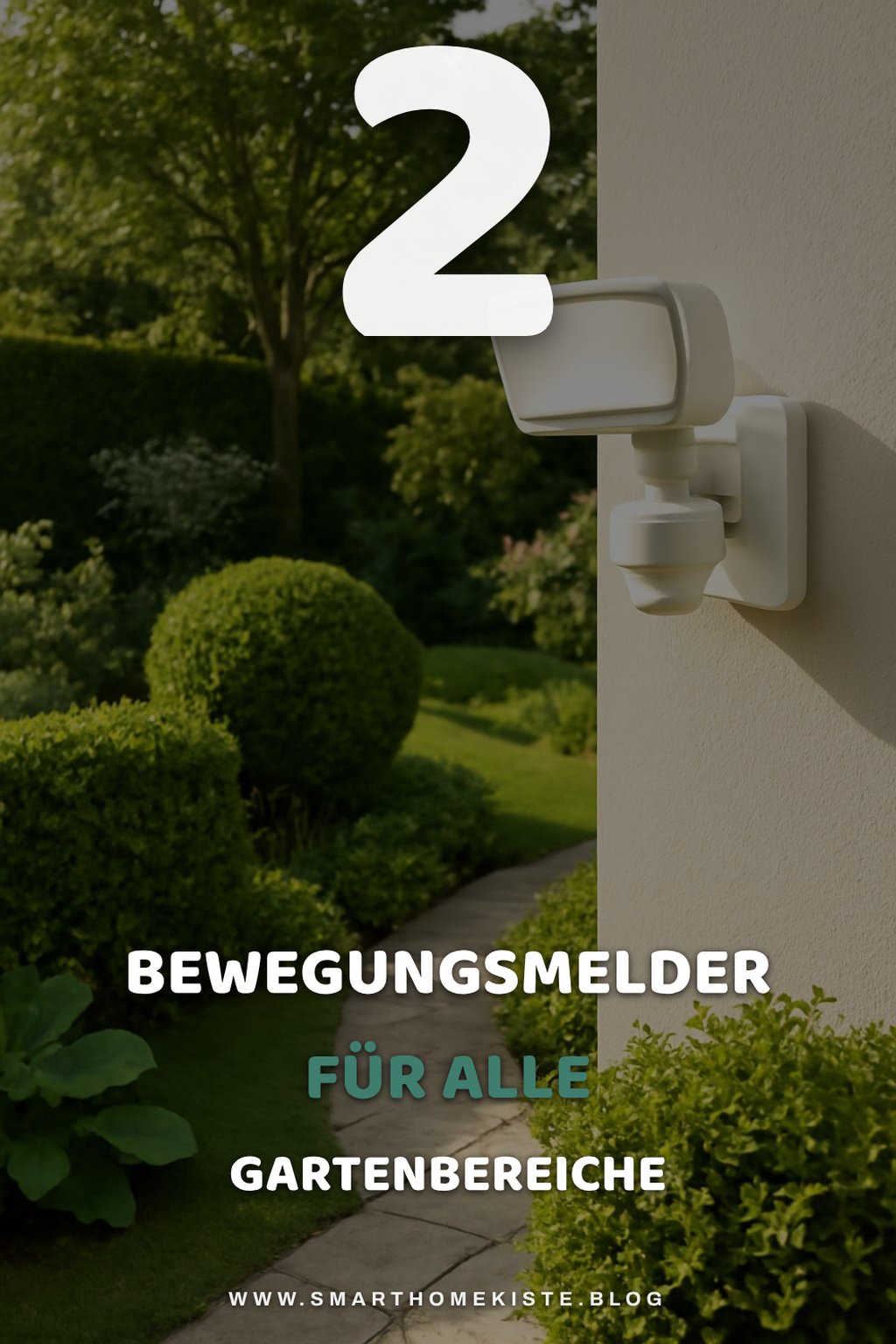 Bewegungsmelder für verschiedene Gartenbereiche