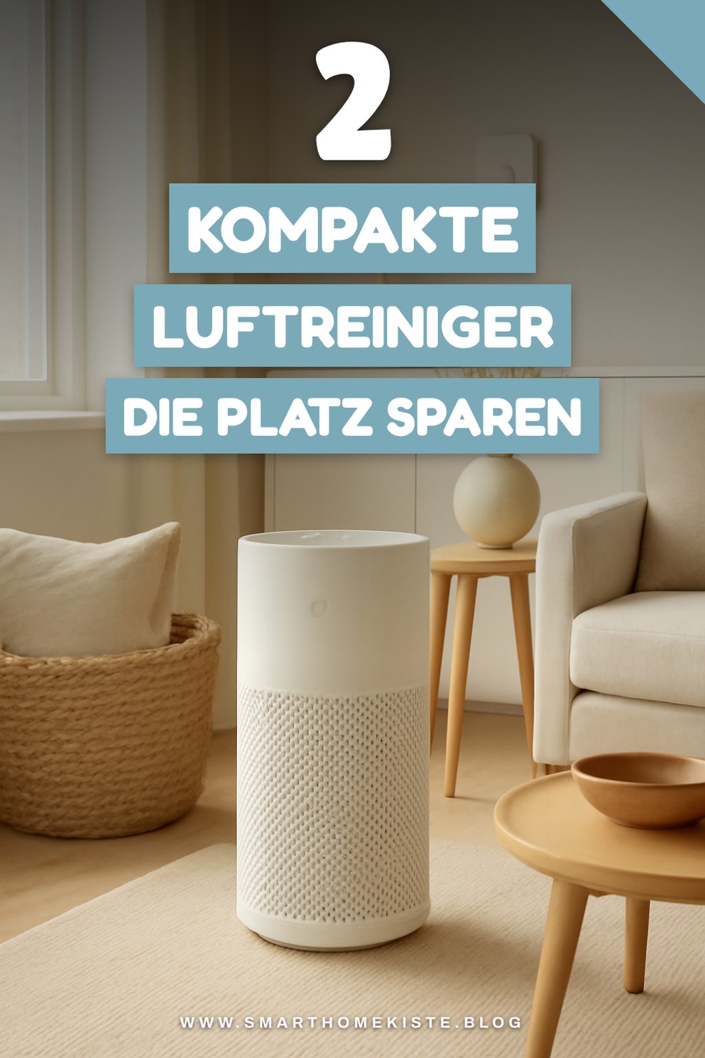 Kompakte Luftreiniger für kleine Räume