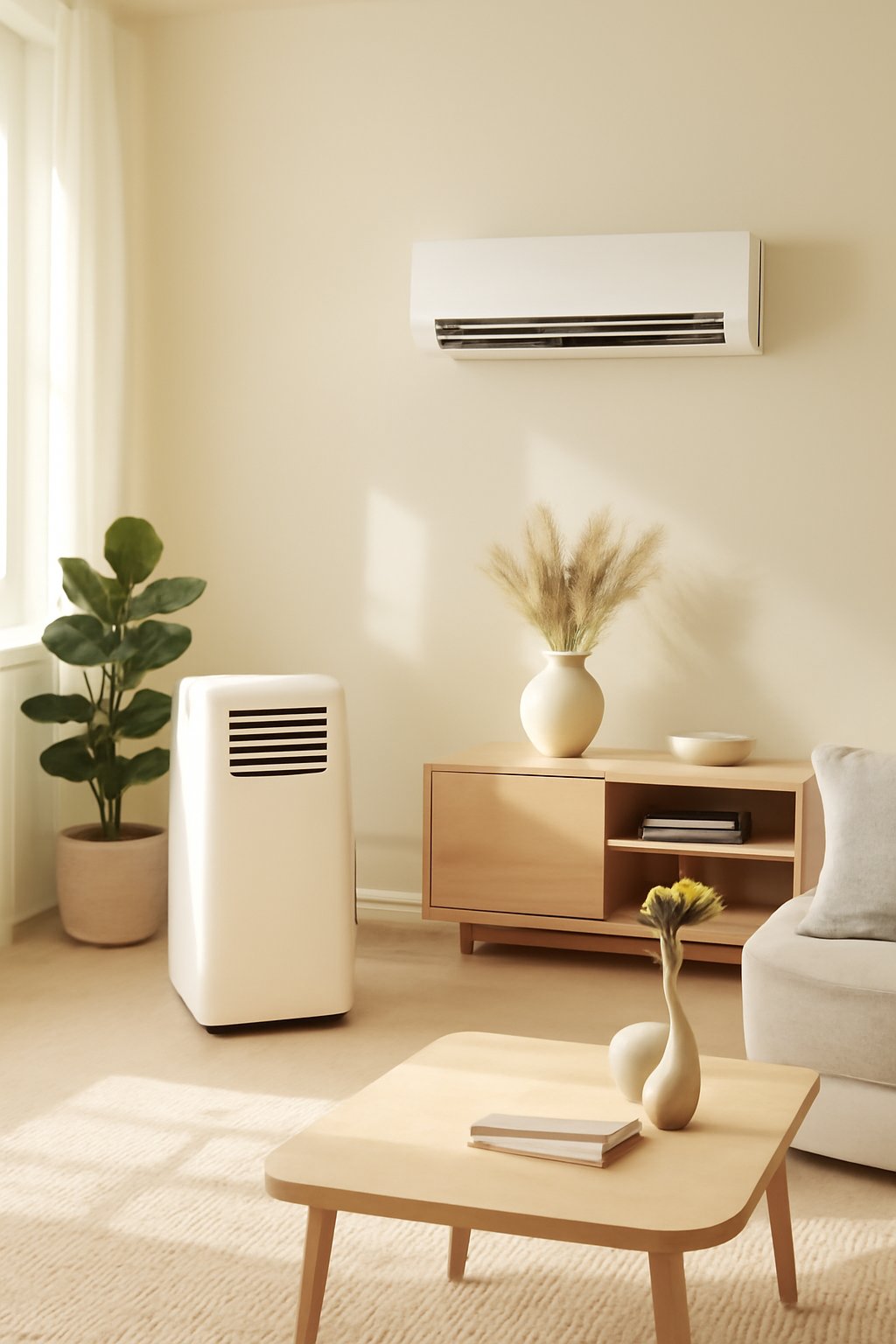 Tragbare Klimaanlage mit Fernbedienung