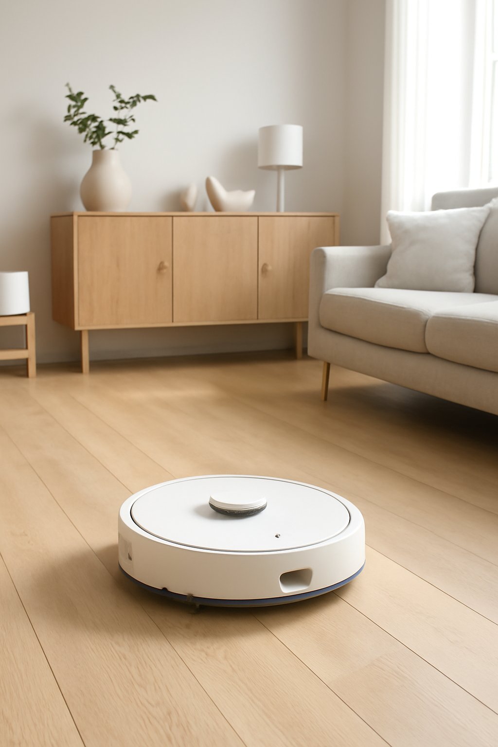 Wischroboter mit Mikrofaserpads