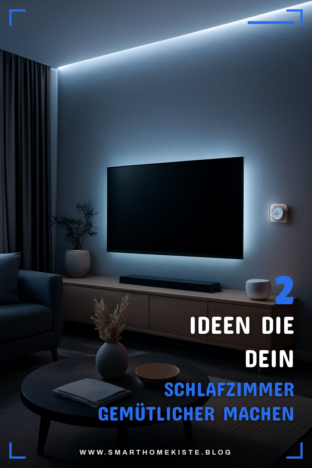 LED-Streifen im Schlafzimmer einsetzen
