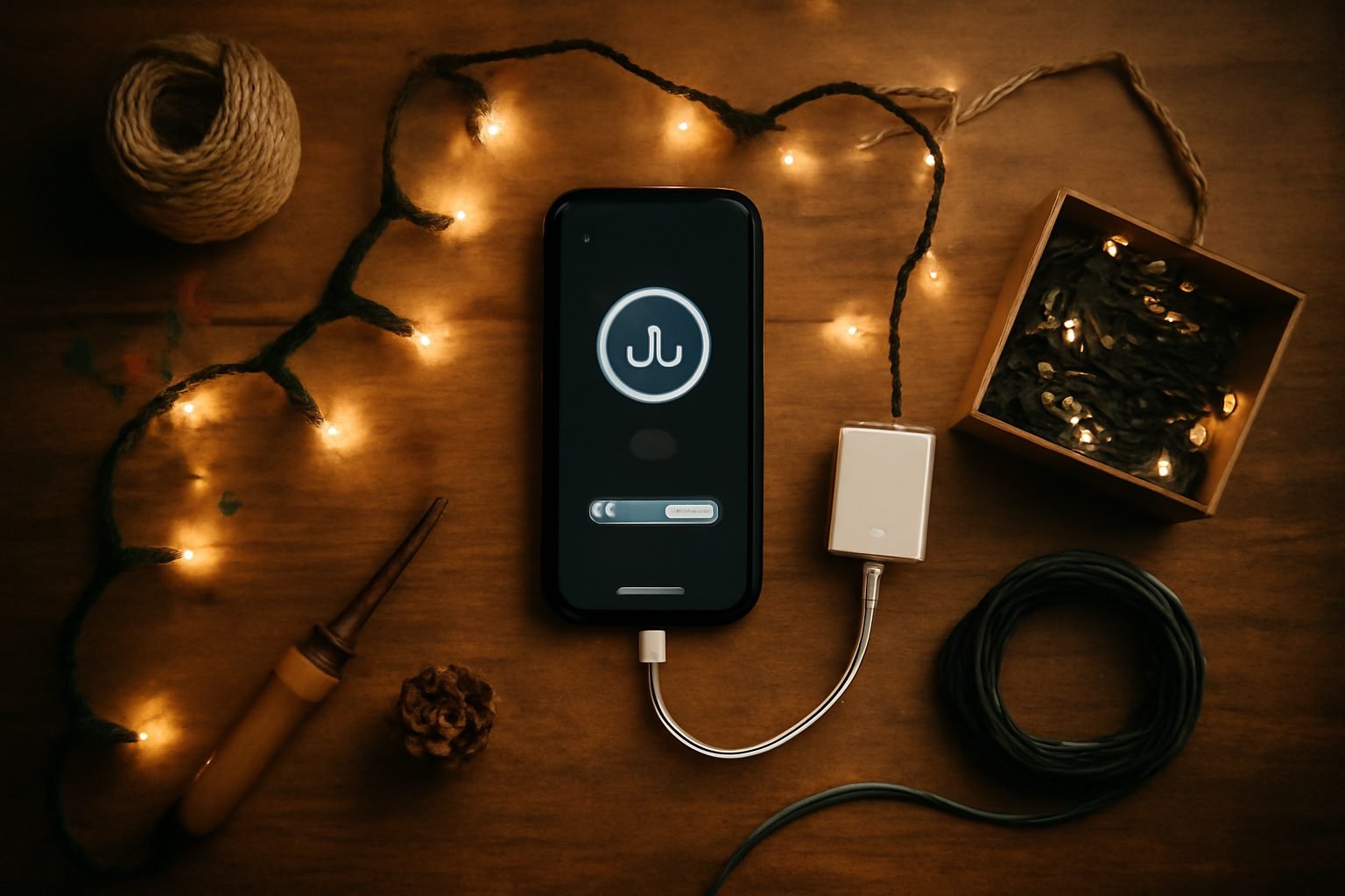 Christbaum Lichterkette App steuern in 6 Schritten