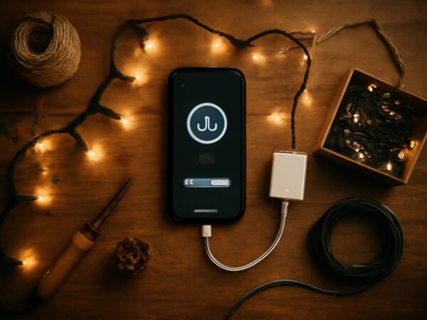 Christbaum Lichterkette App steuern in 6 Schritten