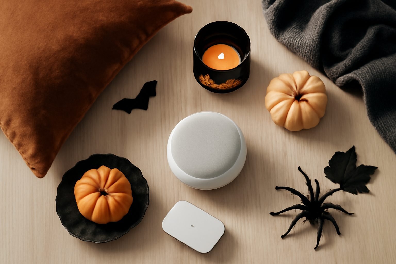 Farbwechsel Lampen Orange und Lila Halloween