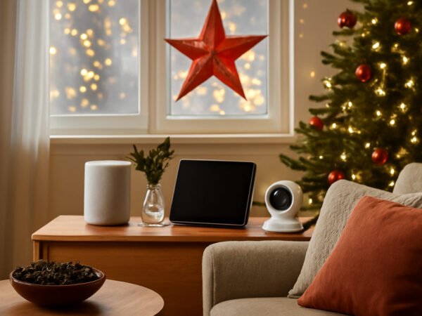 Fensterbeleuchtung im Advent Per smarter Steckdose