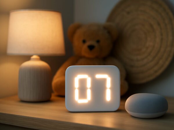 Früher Countdown für Kinder mit Lichtszene