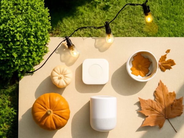 Herbstdeko draußen Beleuchtung — 14 einfache Varianten