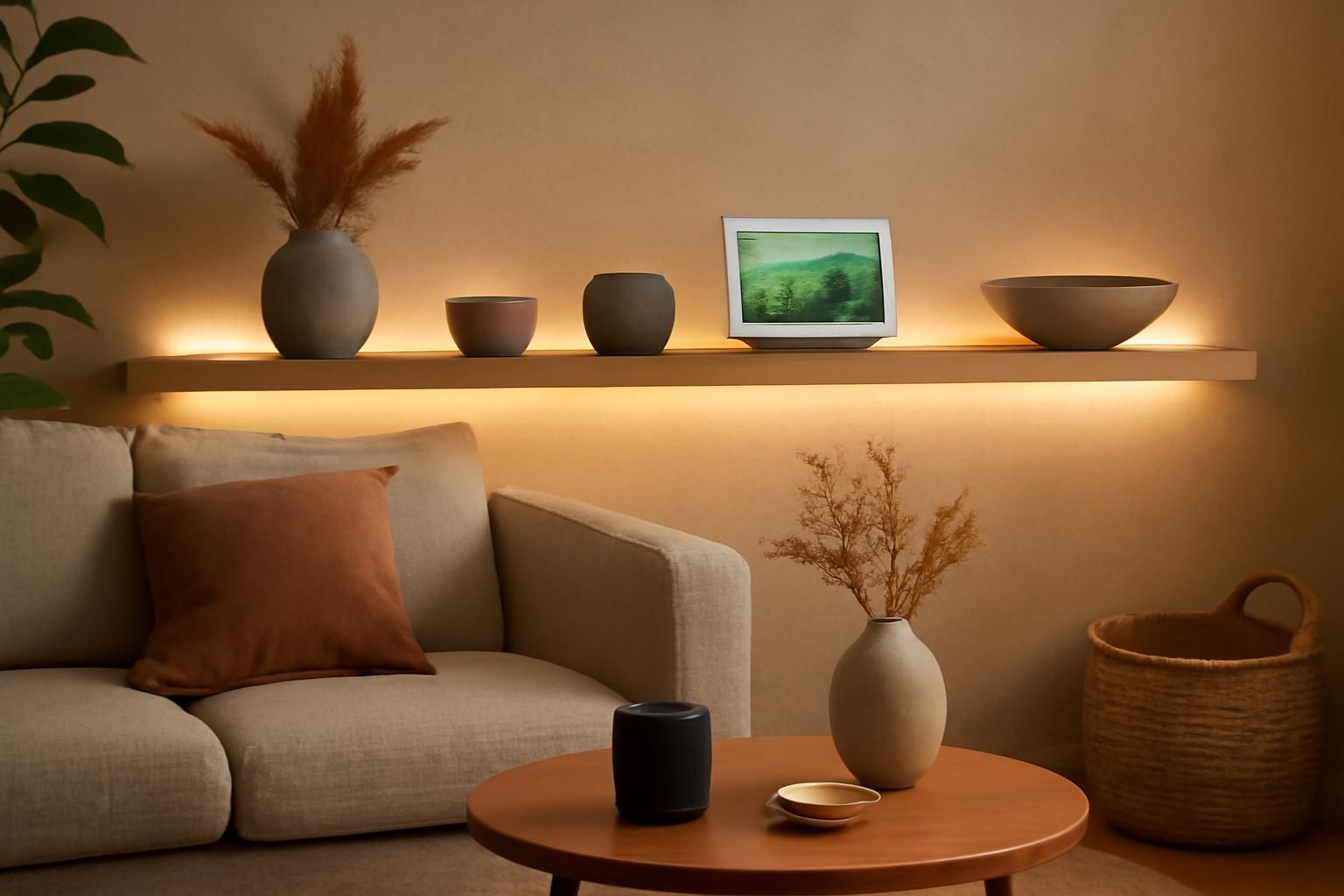 LED Streifen Ideen fürs Wohnzimmer — 20 einfache Varianten
