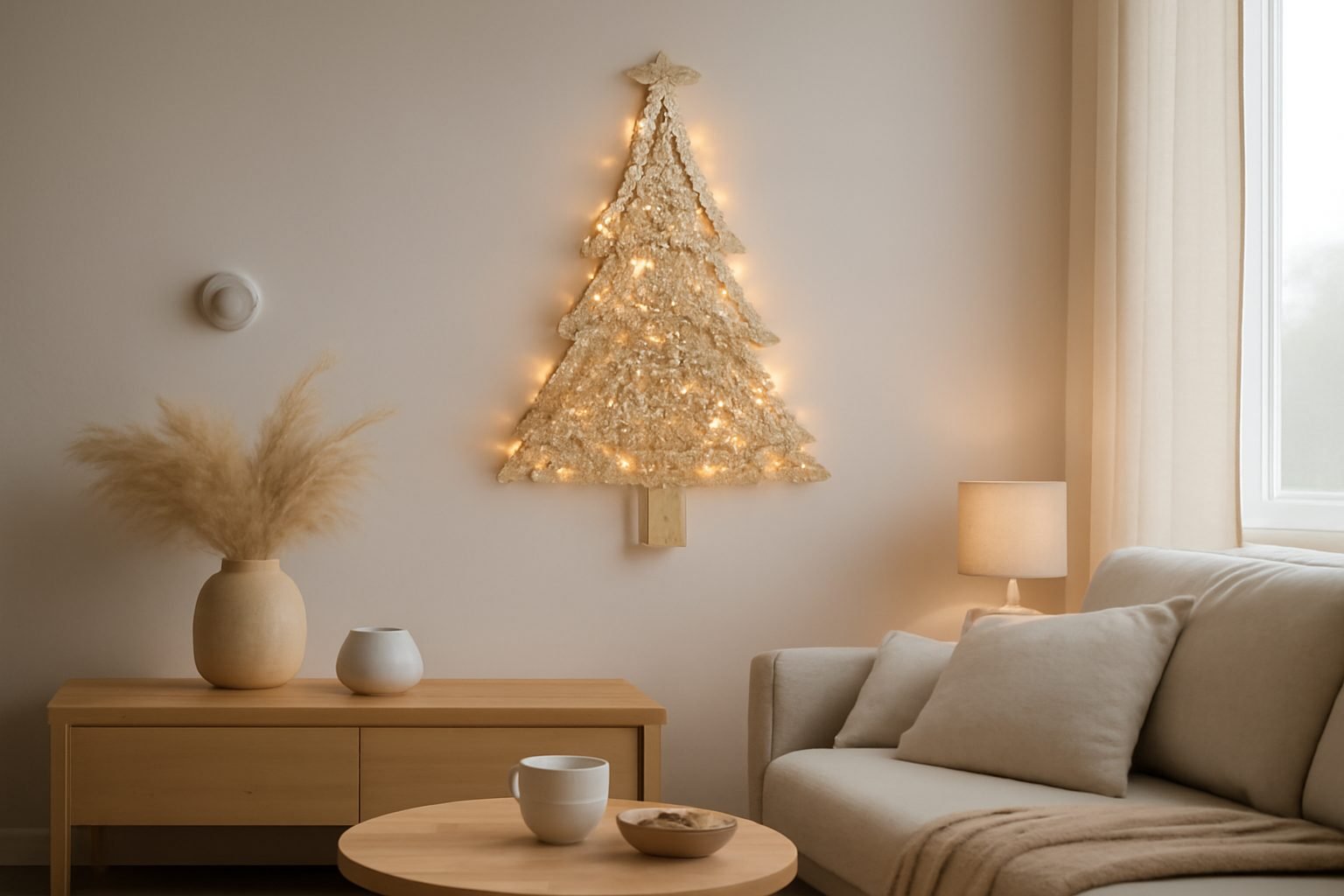 Makramee Weihnachtsdeko Beleuchtung: 6 Schritte zum Ergebnis