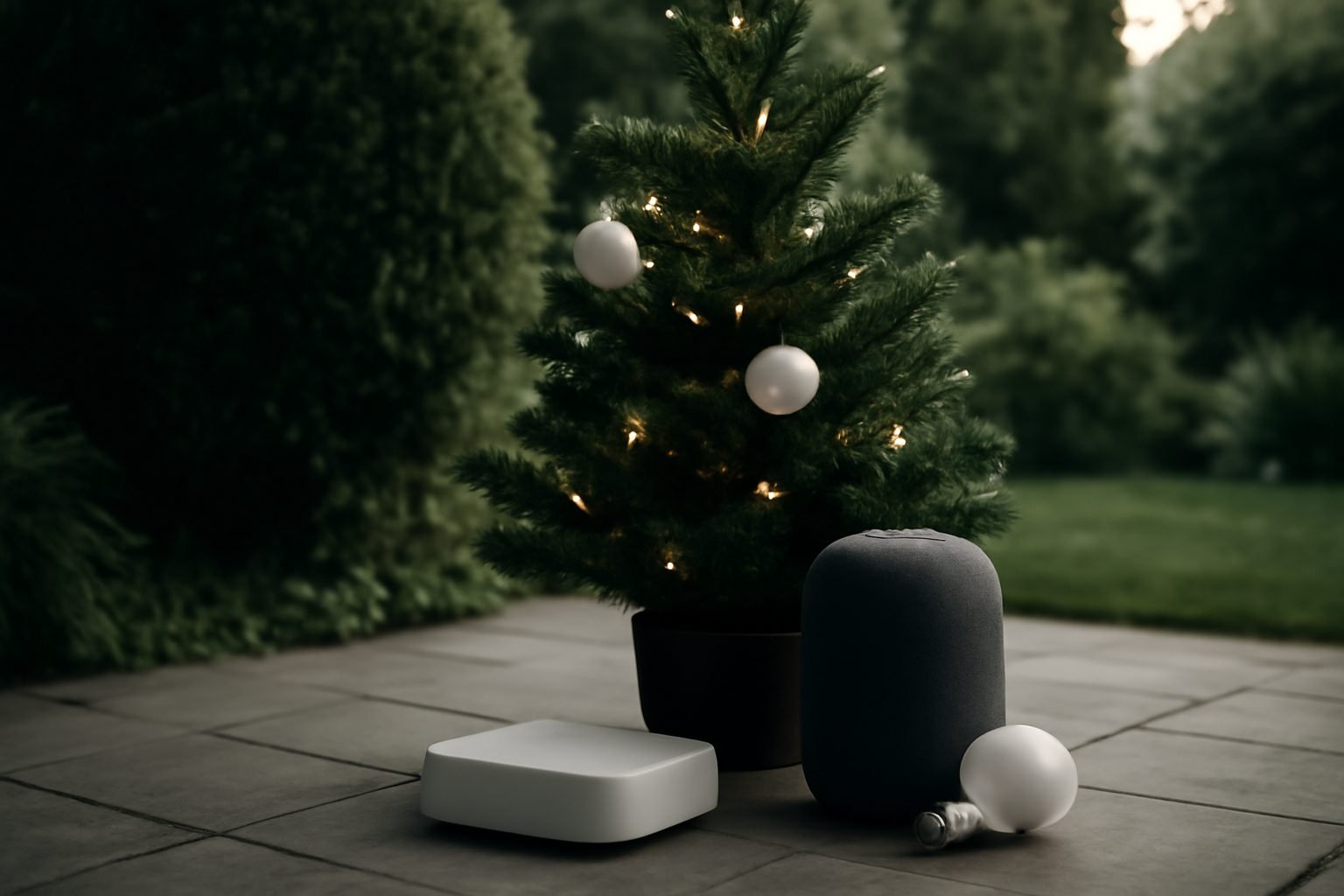 Weihnachtsdekoration Ideen draußen mit LED