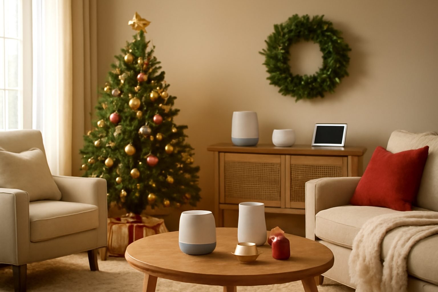 Weihnachtsfotos auf dem smart Display Zeigen