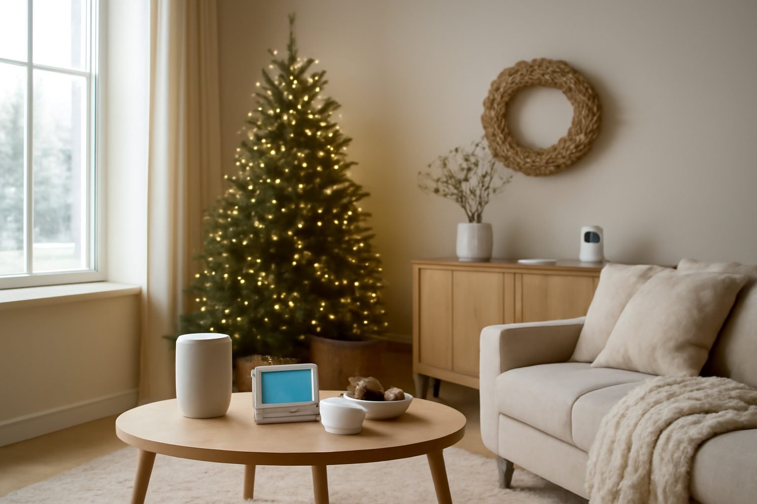 Winterdeko Fenster mit LED ohne Vorkenntnisse